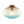 1-Light Ombre Oval Glass Semi-flush Mount