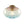 1-Light Ombre Oval Glass Semi-flush Mount