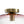 1-Light Ombre Oval Glass Semi-flush Mount