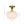 1-Light Oval Opal Ribbed Glass Semi-flush Mount
