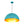 1-Light Turquoise Speckled Oversized Domed Pendant