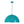 1-Light Turquoise Speckled Oversized Domed Pendant