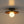 1-Light Walnut Wood Frosted Glass Mixed Semi-flush Mount