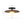 1-Light Walnut Wood Frosted Glass Mixed Semi-flush Mount