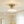 Modern Ribbed Glass Brass Single-Light Semi-flush Mount