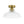 Modern Ribbed Glass Brass Single-Light Semi-flush Mount