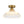 Modern Ribbed Glass Brass Single-Light Semi-flush Mount