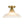 Modern Ribbed Glass Brass Single-Light Semi-flush Mount