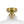 Modern Ribbed Glass Brass Single-Light Semi-flush Mount