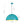 1-Light Turquoise Speckled Oversized Domed Pendant