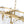 10-Light White Strie Glass Linear Layered Chandelier