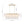 10-Light White Strie Glass Linear Layered Chandelier