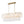 10-Light White Strie Glass Linear Layered Chandelier