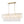 10-Light White Strie Glass Linear Layered Chandelier