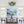 15-Light Teal Ombre Glass Bubble Sunburst Flush Mount