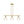 3-Light Brass Ribbed Glass Globe Island Pendant