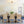 3-Light Clear Ribbed Glass Bubble Cluster Semi-flush Mount