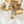 3-Light Marble Veined Glass Floral Scalloped Semi-flush Mount