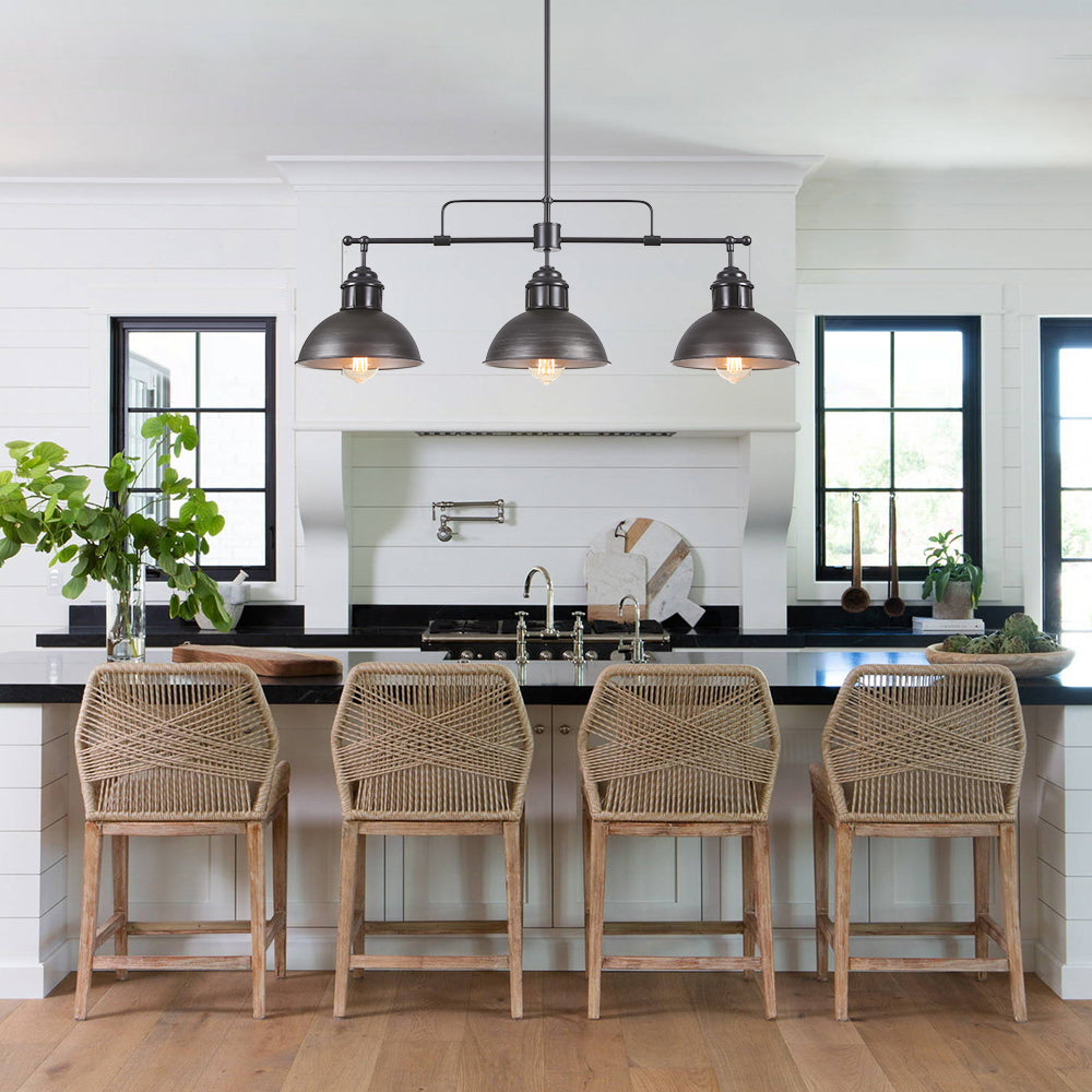 3-Light Pendant Modern Linear Kitchen Island Lighting | Chandelierias ...