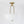 3-Light Plaid Scalloped Shell Glass Semi-flush Mount