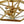 3-Light Rusty Gold Ripple Glass Pyramid Semi-flush Mount