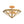 3-Light Rusty Gold Ripple Glass Pyramid Semi-flush Mount