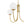 3-Light Polished Opal Glass Arched Metal Arm Radial Chandelier