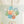 3-Light Pastel Bubble Glass Cluster Chandelier