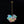 3-Light Pastel Bubble Glass Cluster Chandelier