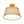 4-Light Heathered Gray Fabric Conical Drum Semi-flush Mount