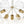 6-Light Gold Cluster Bubble Wave Globe Glass Chandelier