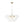 6-Light Gold Cluster Bubble Wave Globe Glass Chandelier