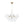 6-Light Gold Cluster Bubble Wave Globe Glass Chandelier