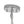 6-Light Silver Crystal Drum Empire Chandelier