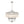 6-Light Silver Crystal Drum Empire Chandelier