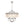 6-Light Silver Crystal Drum Empire Chandelier