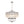 6-Light Silver Crystal Drum Empire Chandelier