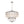 6-Light Silver Crystal Drum Empire Chandelier
