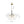 6-Light Gold Cluster Bubble Wave Globe Glass Chandelier