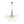 6-Light Gold Cluster Bubble Wave Globe Glass Chandelier