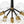 6-Light Gold Cluster Bubble Wave Globe Glass Chandelier