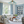 8-Light Lake Blue Tinted Glass Bubble Semi-flush Mount