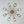 8-Light Lake Blue Tinted Glass Bubble Semi-flush Mount