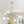 8-Light Branch Linear Frosted White Glass Tiered Chandelier
