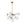 9-Light Frosted Glass Semi-Sphere Sputnik Chandelier