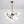 9-Light Frosted Glass Semi-Sphere Sputnik Chandelier