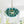 Art Decor 3-Light Gradient Lake Blue Globe Glass Bubbles Chandelier