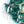 Art Decor 3-Light Gradient Lake Blue Globe Glass Bubbles Chandelier