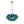 Art Decor 3-Light Gradient Lake Blue Globe Glass Bubbles Chandelier