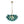 Art Decor 3-Light Gradient Lake Blue Globe Glass Bubbles Chandelier